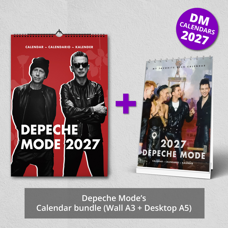 Sada kalendářů Depeche Mode 2027 (nástěnný + stolní)